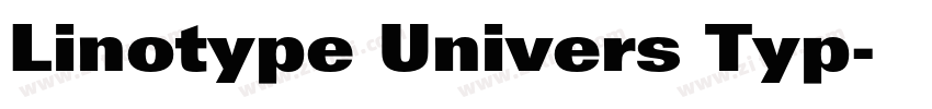 Linotype Univers Typ字体转换